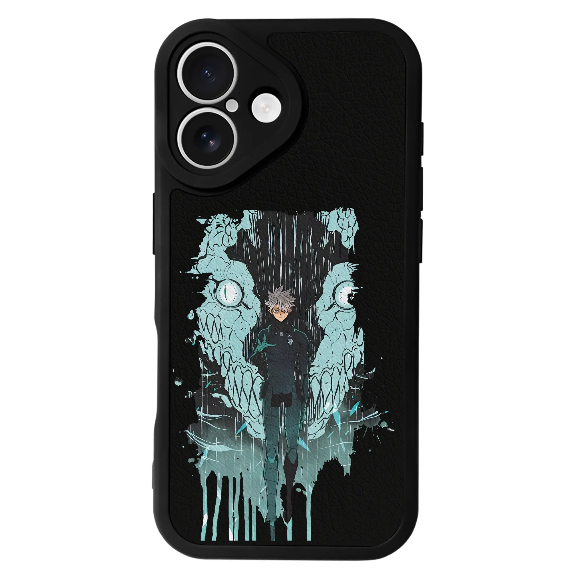 怪獣8号 グッズ,市川レノ - IPhone 16シリーズ対応 ・ シリコンスマホケース ・ レザー調 ・ 高精度フィット ・ 耐衝撃 ・ ワイヤレス充電対応 ・ 精密カット